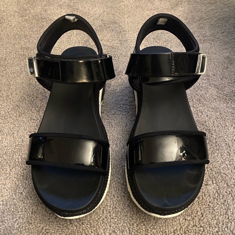ALDO patent leather platform sandals